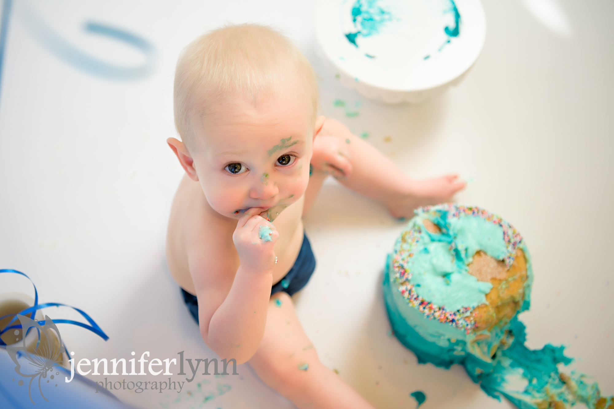 Cake Smash Boy Blue