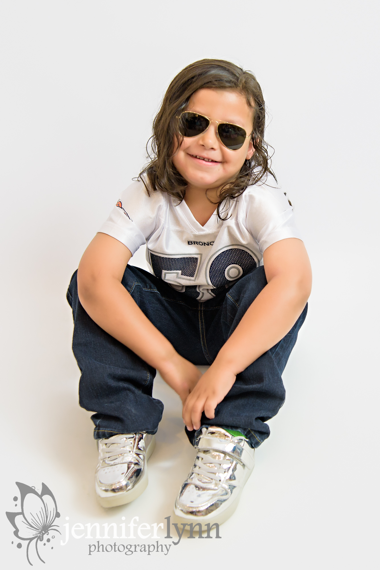 Boy Broncos Jersey White Background