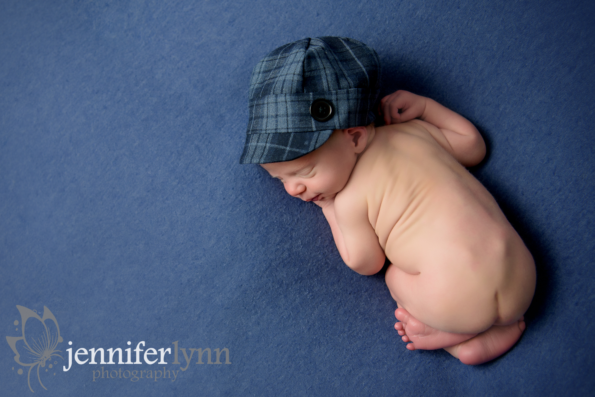 Newborn Boy Navy Blue Overhead