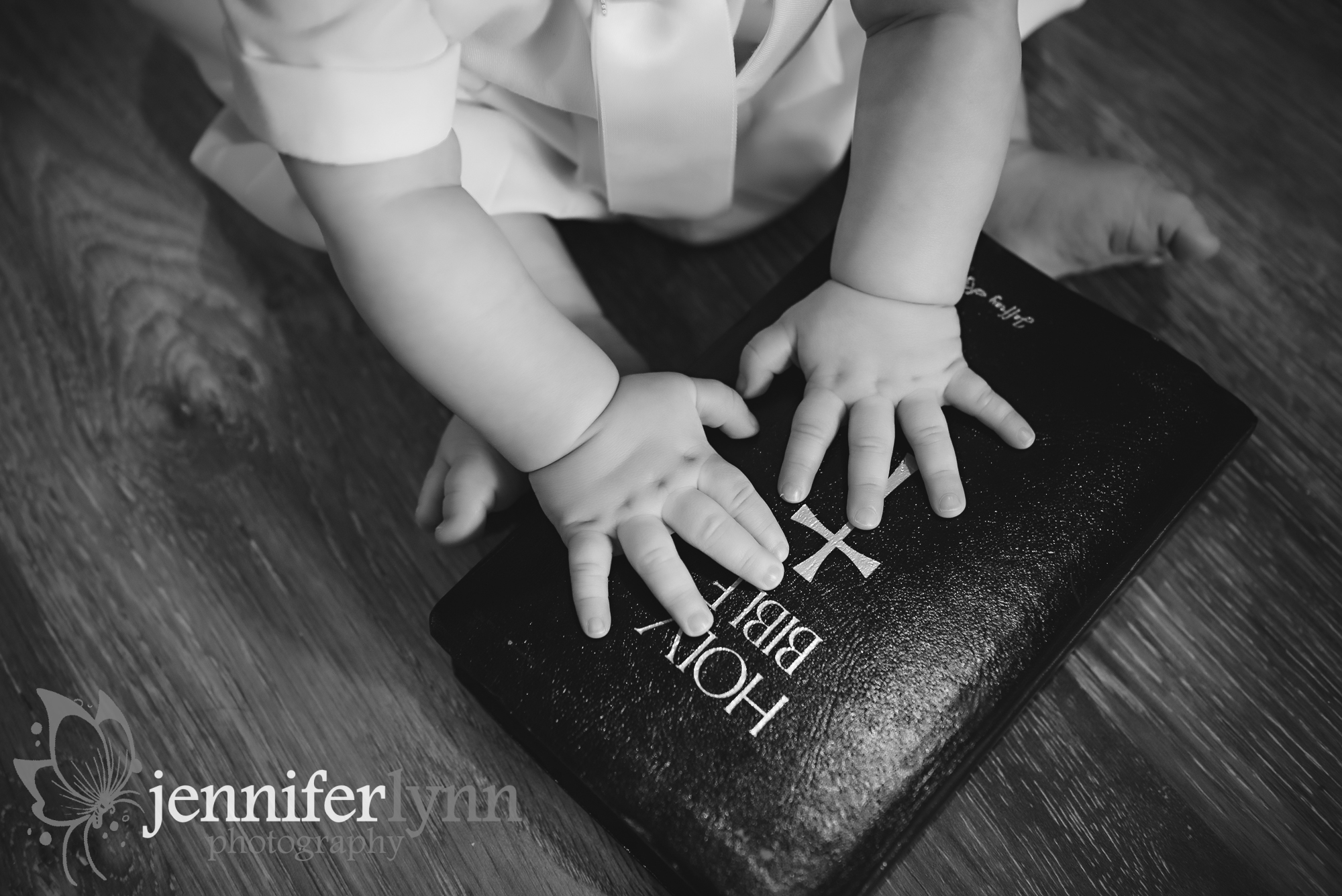 Baby Hands on Family Bible