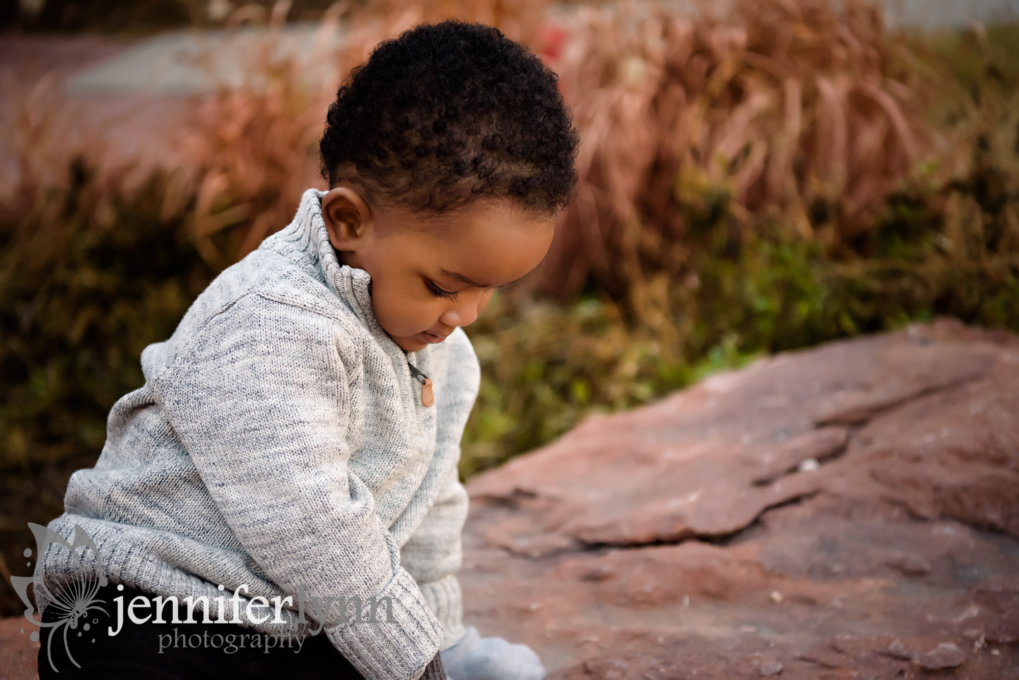 Toddler Profile Outdoors Rock