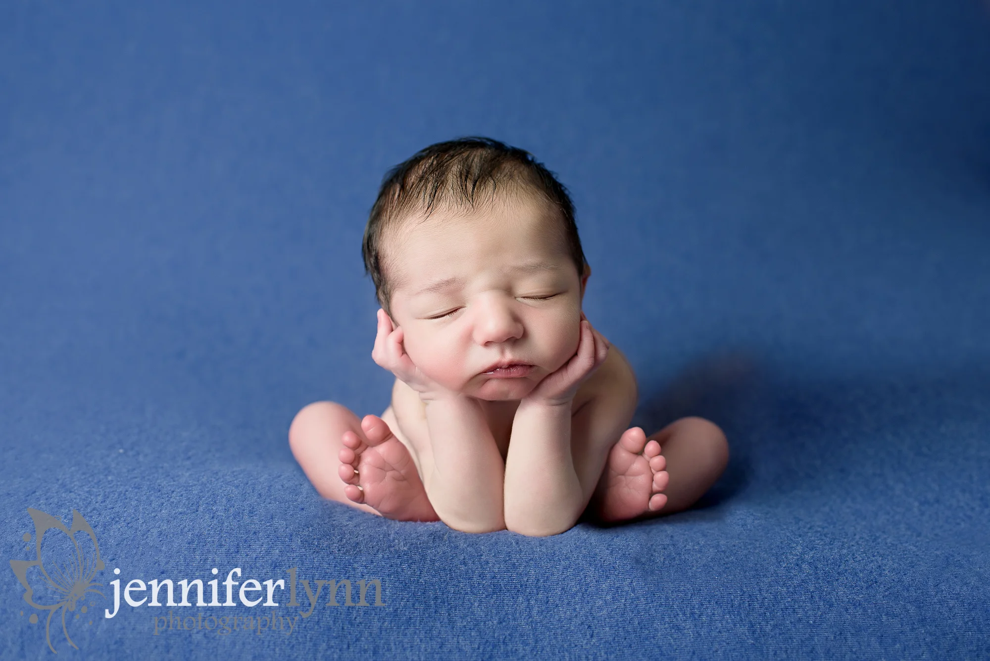 Newborn Boy Froggie Blue 