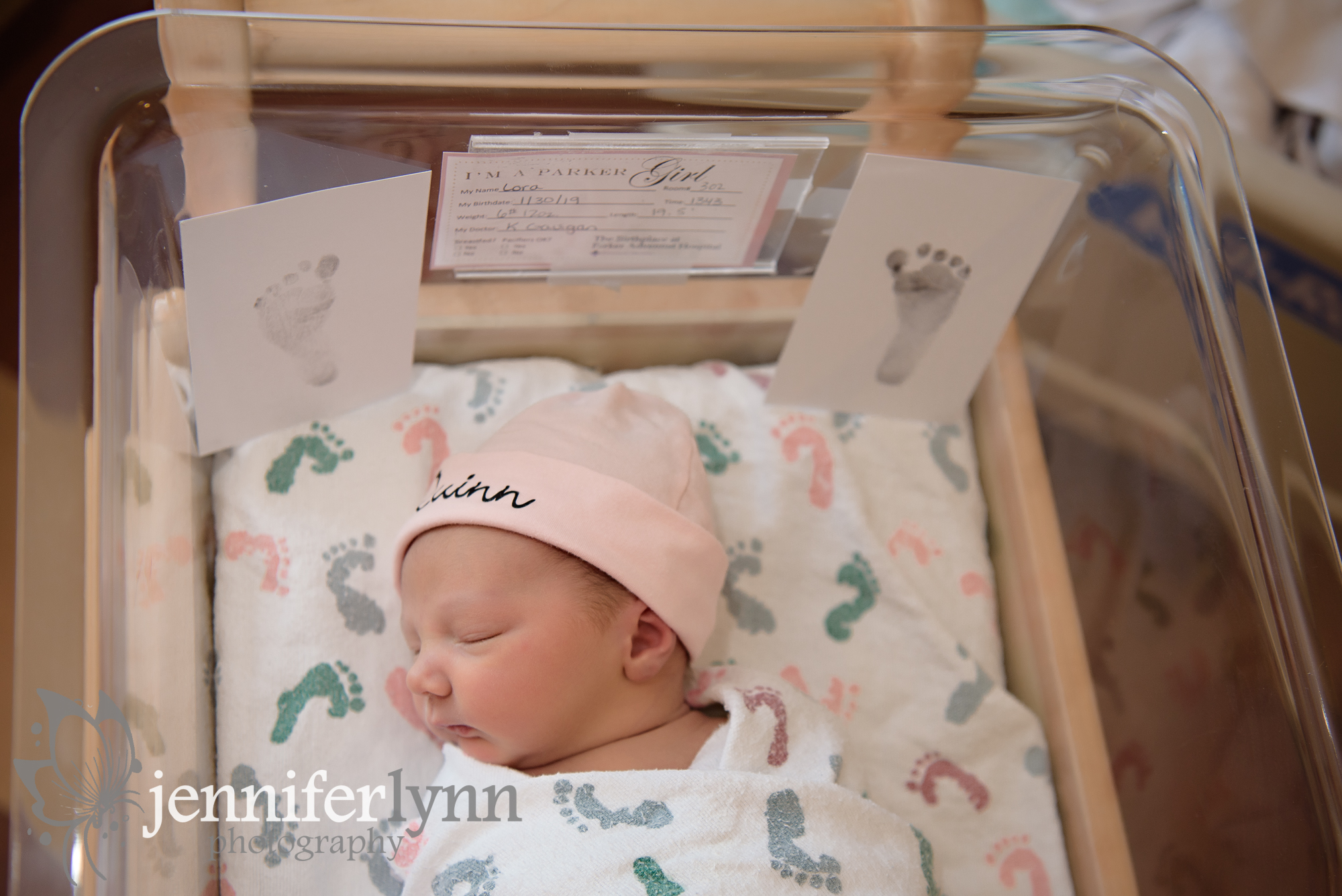 Newborn Girl Hospital Bassinet