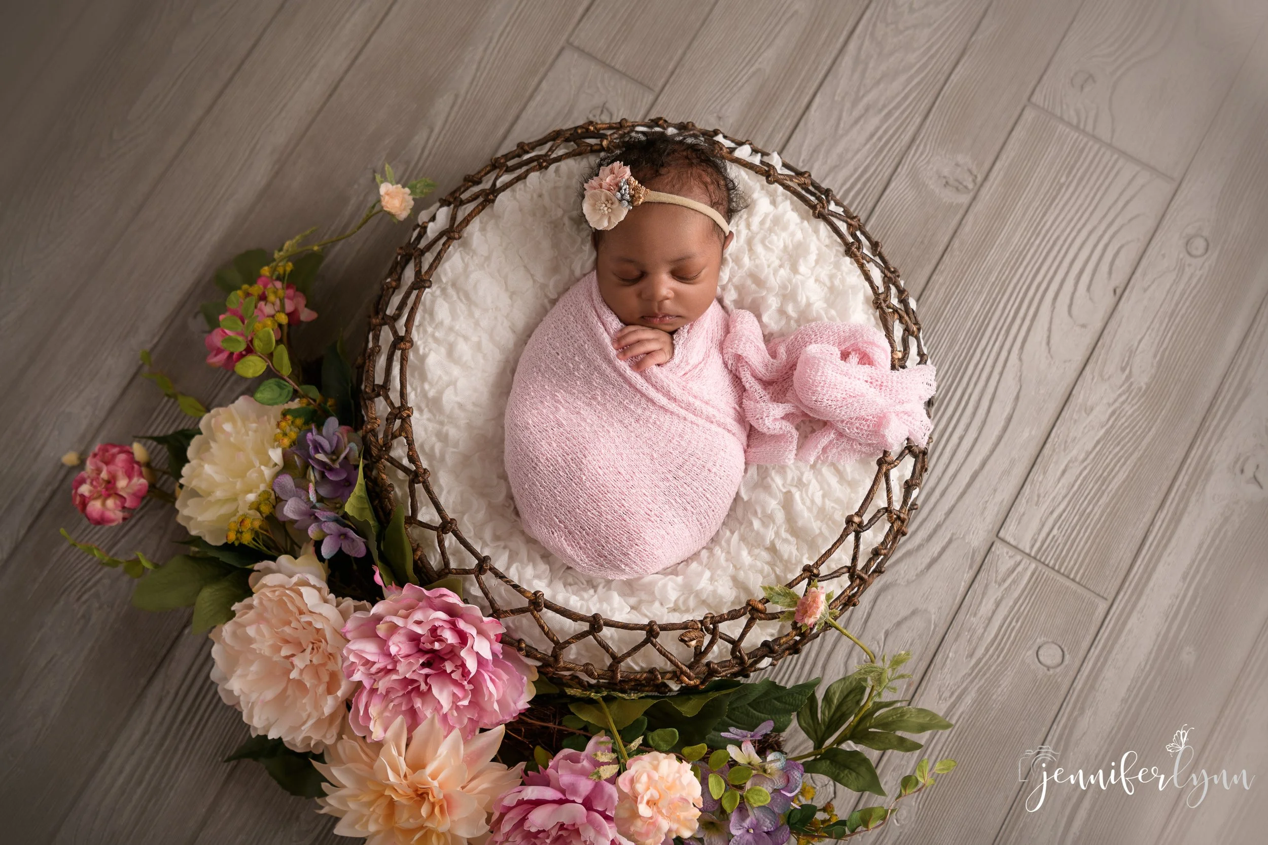 Amara's Newborn Floral Sneak Peek