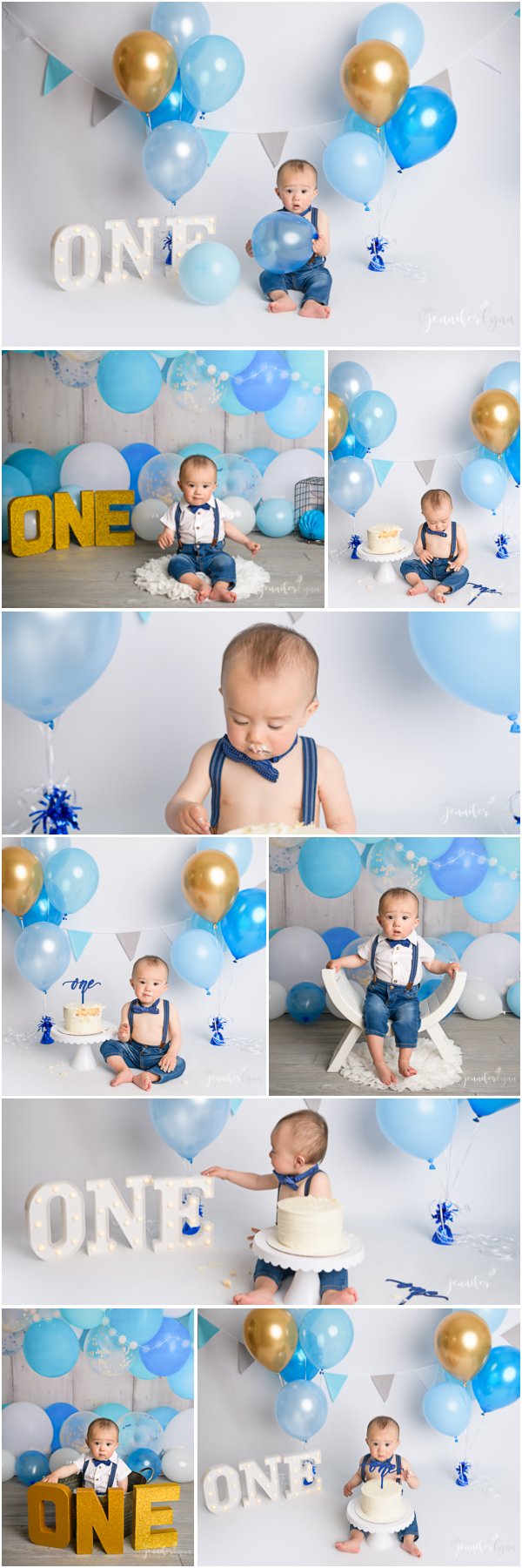 1st birthday cake smash lakers baby photoshoot
