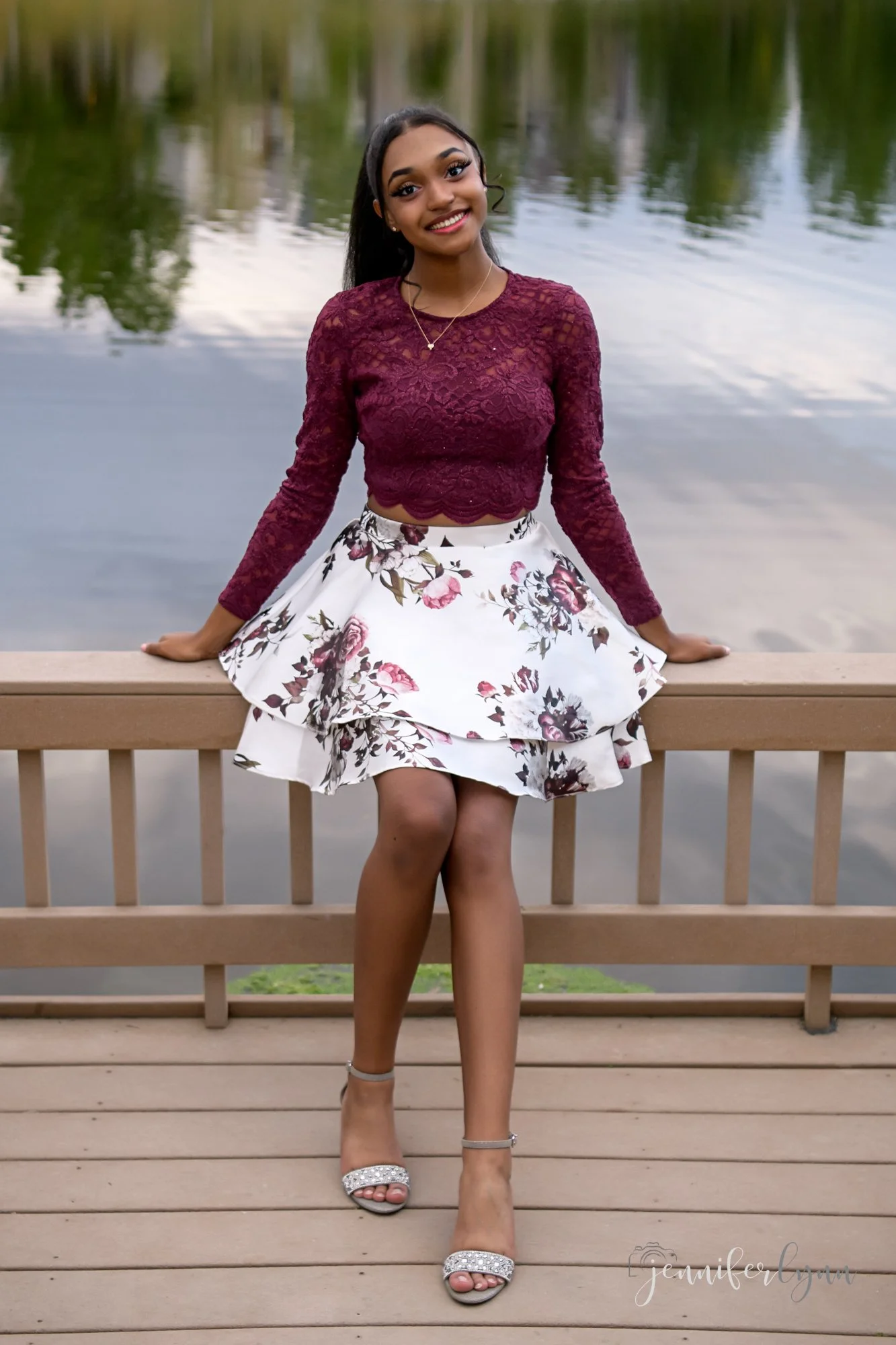 Branding headshot outdoors lake portrait denver