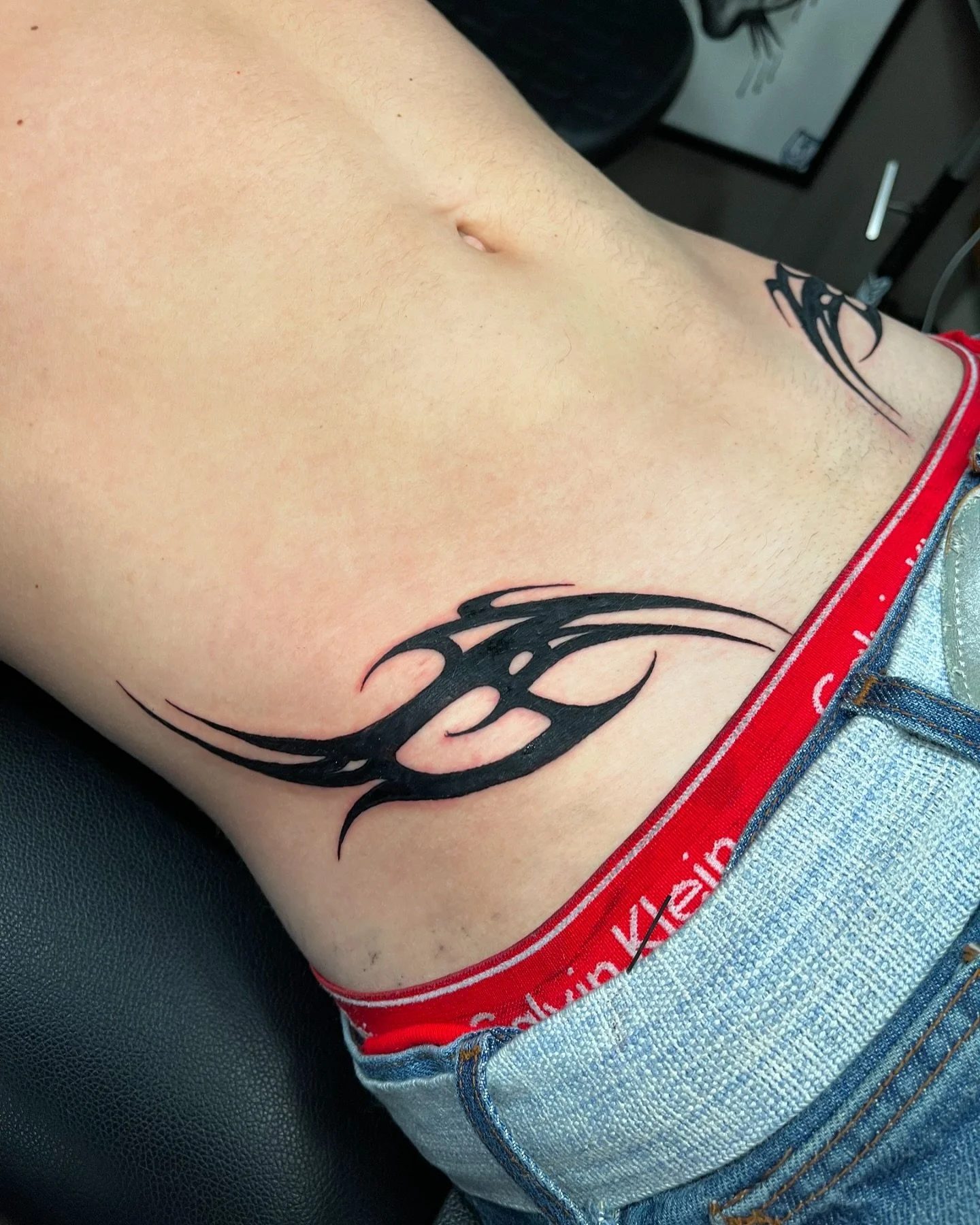 Tribal for @dominiccook30 thanks again! 
⚡️💎 Booking September @electricdiamondtattoo 💎⚡️