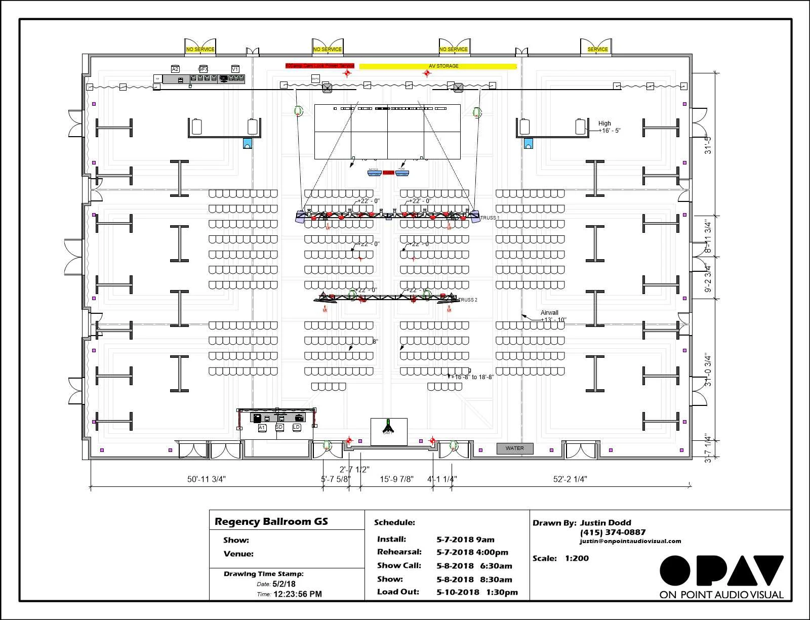 2d plan layout for setup reference