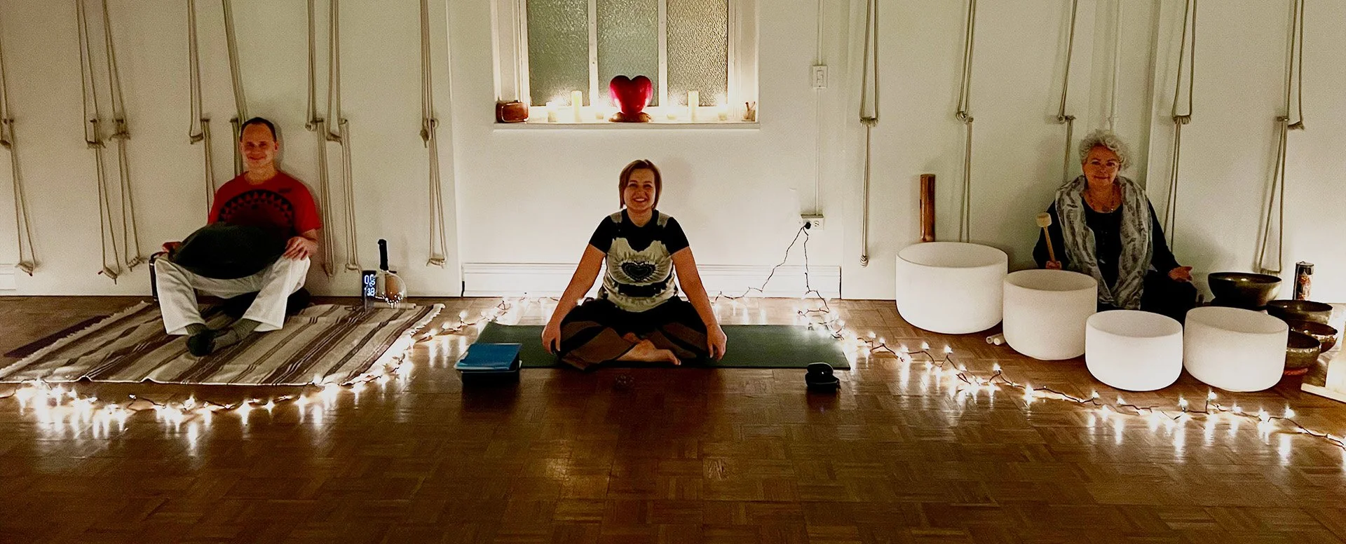 New Year's Eve Candlelight Yoga with Crystal Bowls  &amp; Handpan Sound Healing 