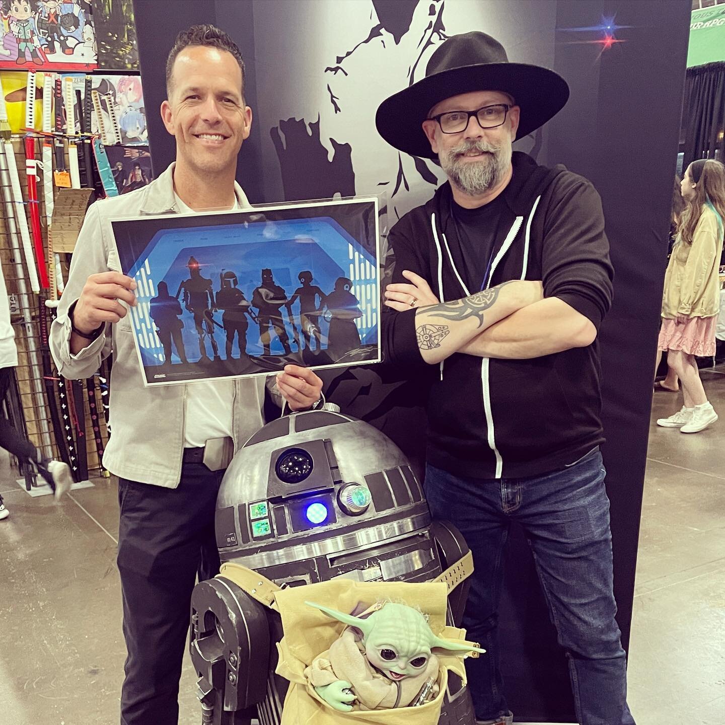 A huge belated thank you to @chrisfbartlett. This guy has played more droids in Star Wars than anyone else. Zero being my fav on the Mandalorian. It was fun watching you drive our R2 unit around.  I hope we cross paths again one day.