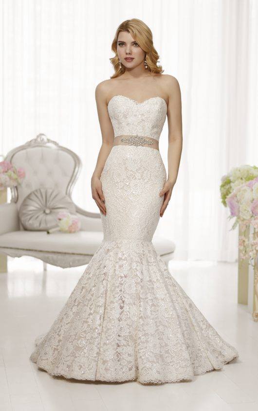 Essense of Australia D1521 Size 12 Ivory/Champagne Retail Price $1942 Our Price $1359 Phoenix Store