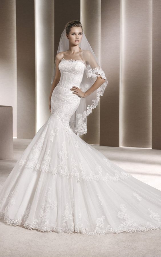 La Sposa By PRONOVIAS Evangeline Off White Size 16 Retail Price $1850 | Our Price $1295