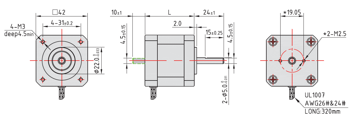 Donau Gehuurd Geplooid NEMA 17 Rotary — DINGS' Motion USA