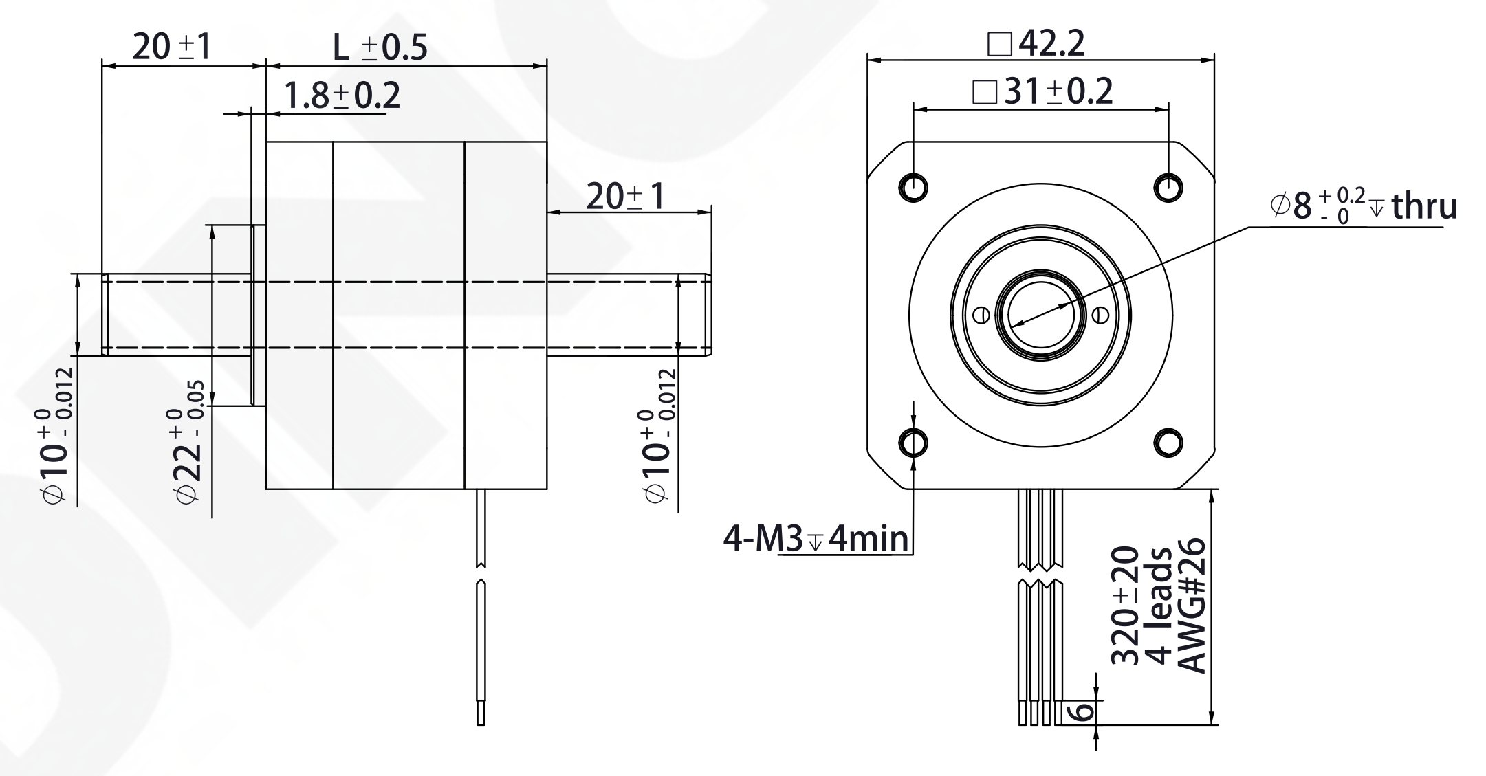 Bezwaar Toestand Hiel NEMA 17 Hollow Shaft — DINGS' Motion USA