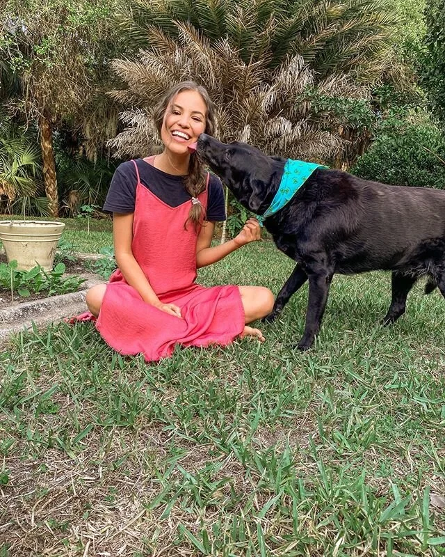 Happy Earth Day from a girl and her pup Bella ⁣
⁣
No elaborate project this year. Just saying hello from my quarantine garden. ⁣
⁣
I&rsquo;m thinking of you and your families💚⁣
⁣
Thank you for continuously showing up for me. Every time you share a p