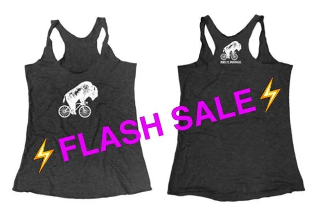 All racerbacks are down to ⚡️$20⚡️ Just in time for bike season. Men's t's also $20. Ride with pride and show your #buffalove this season! Order link in profile. @bikeitbuffalo #bikeitbuffalo @slowrollbuffalo @campusww
