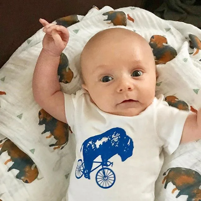 Check out this cute little Bike it Buffalo bro. He hails from St. Louis but his parents are making sure he knows he&rsquo;s got #buffalove in his blood. @jerrycappello @radiocassiday @bikeitbuffalo