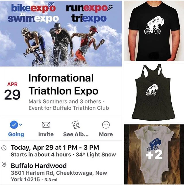 Bike it, Buffalo will be at an Informational Triathlon Expo today from 1-3 pm at Buffalo Hardwood in Cheektowaga. If you&rsquo;ve been wanting to break into triathlon, this is a great way to get some info and get started.