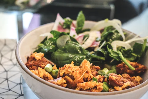 Taking one for the team - Veal Chorizo and Eggs with Crazy CSA Salad