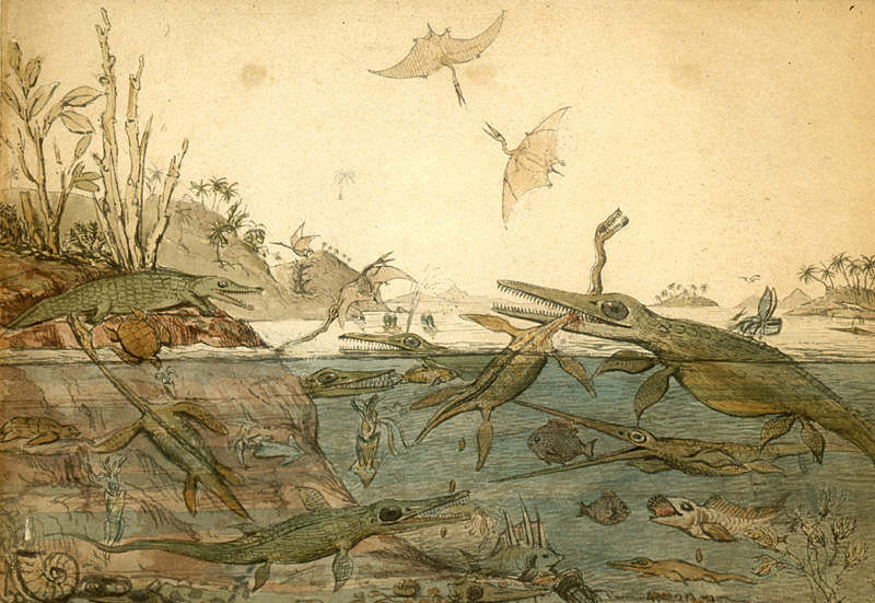 Duria Antiquior by Henry De La Beche. (Click to see larger.)