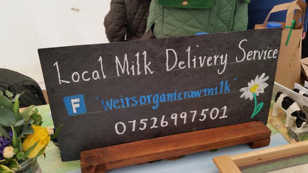 Photo: A sign at a farmers market.