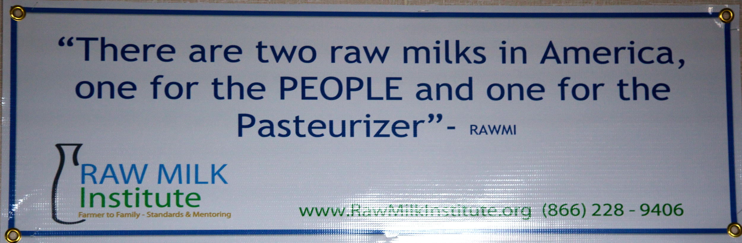 Image: a Raw Milk Institute poster
