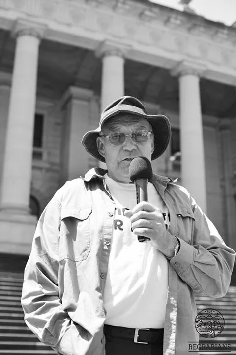 Reg Matthews at the Eat Buy Grow rally