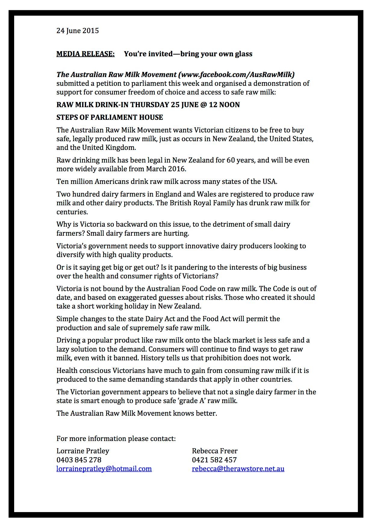 Image: Media release