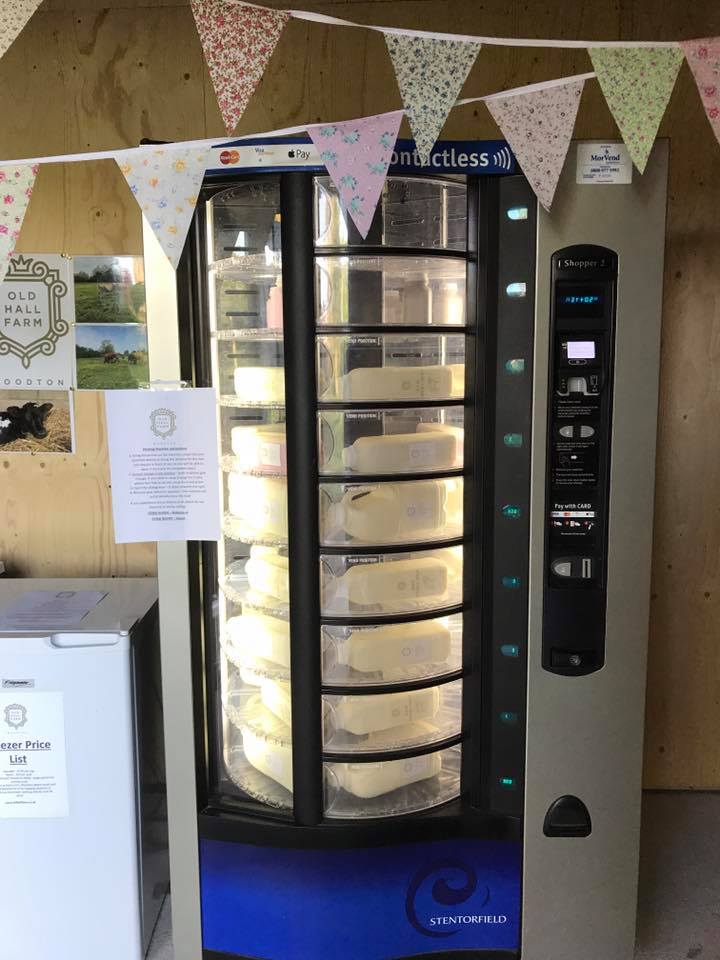 Image: The refrigerated bottle vending machine. Each bottle is kept in its own compartment, that opens once the purchase has been made, click to enlarge.