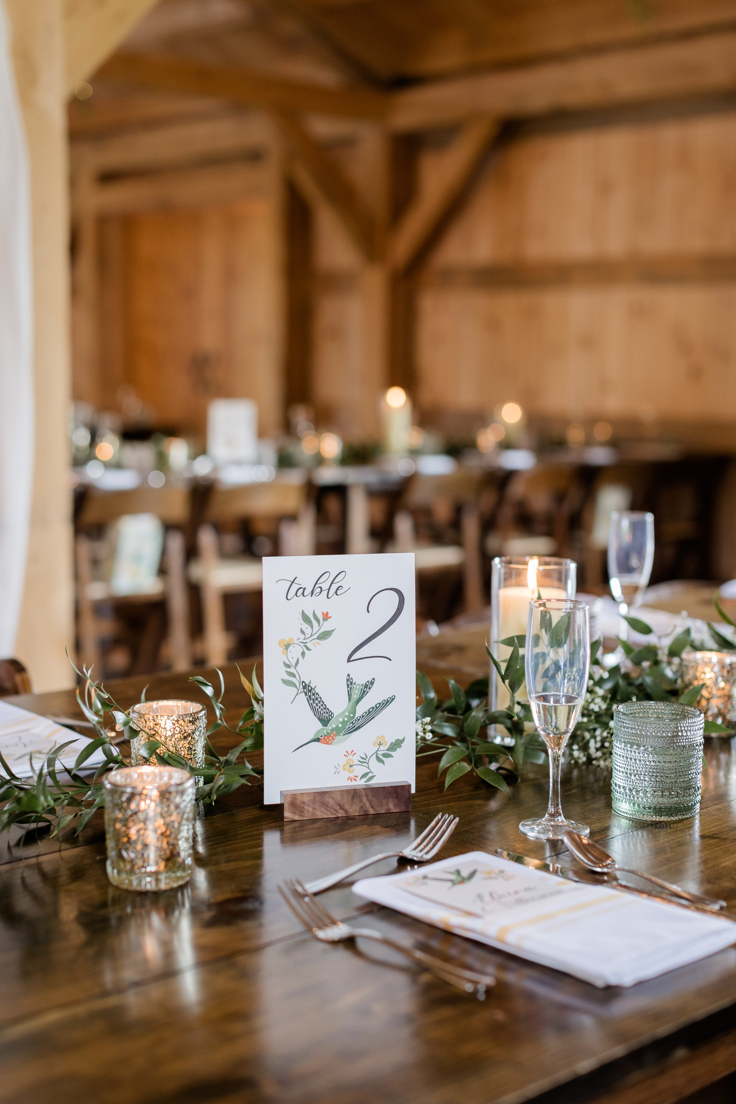  Custom table numbers  Photo by:  Monika Eisenbart  