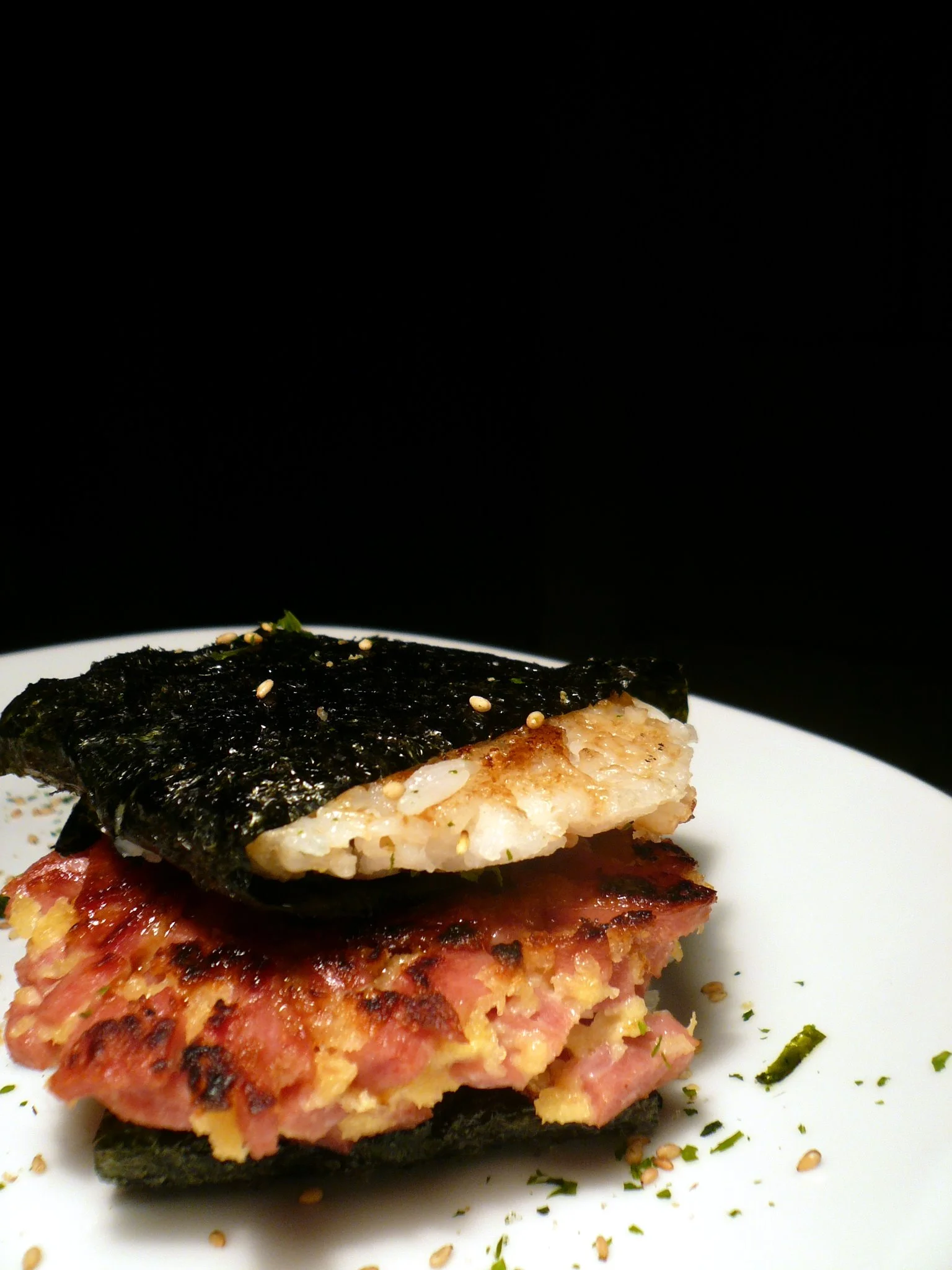 SPAM musubi "burger"