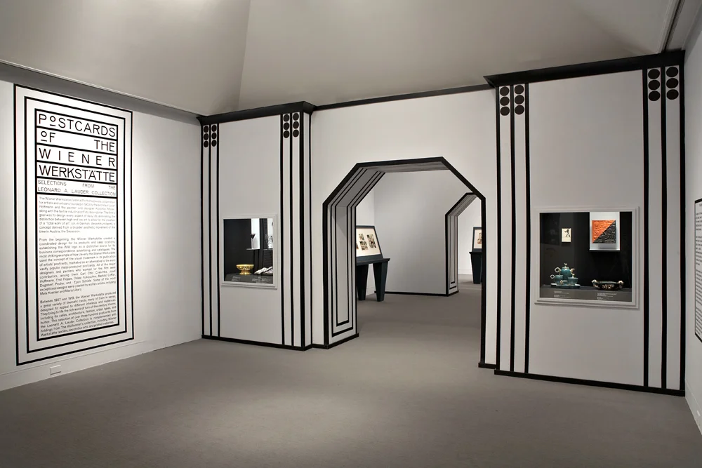 Postcards of the Wiener Werksatte Exhibition, Wolfsonian-FIU, 2013
