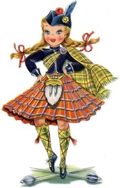 Alas, 'tis a lass, but not an illustration of a Macdonald family member.