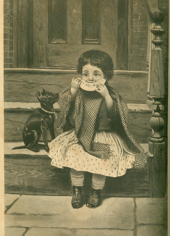 Savour - Illustration, Little Greedy. Peterson's Magazine, 1877..jpeg