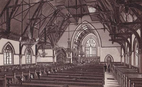  A sketch of Holy Trinity Church interior drawn in 1889 