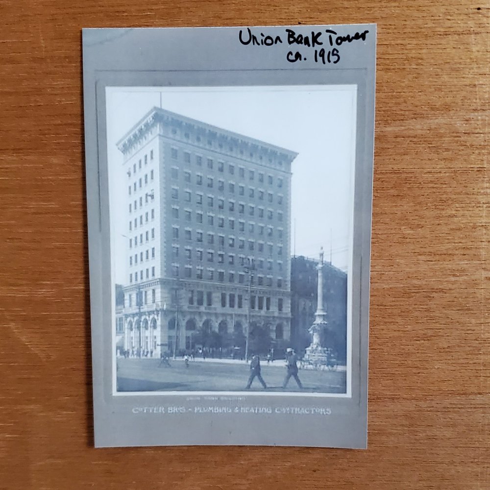  A photo of Union Bank tower taken in 1915 
