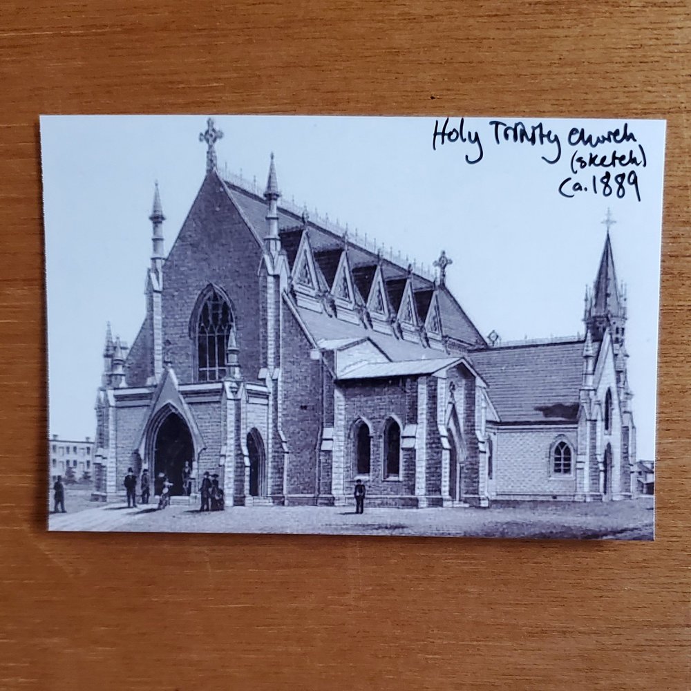  A sketch of Holy Trinity Church exterior drawn in 1889 