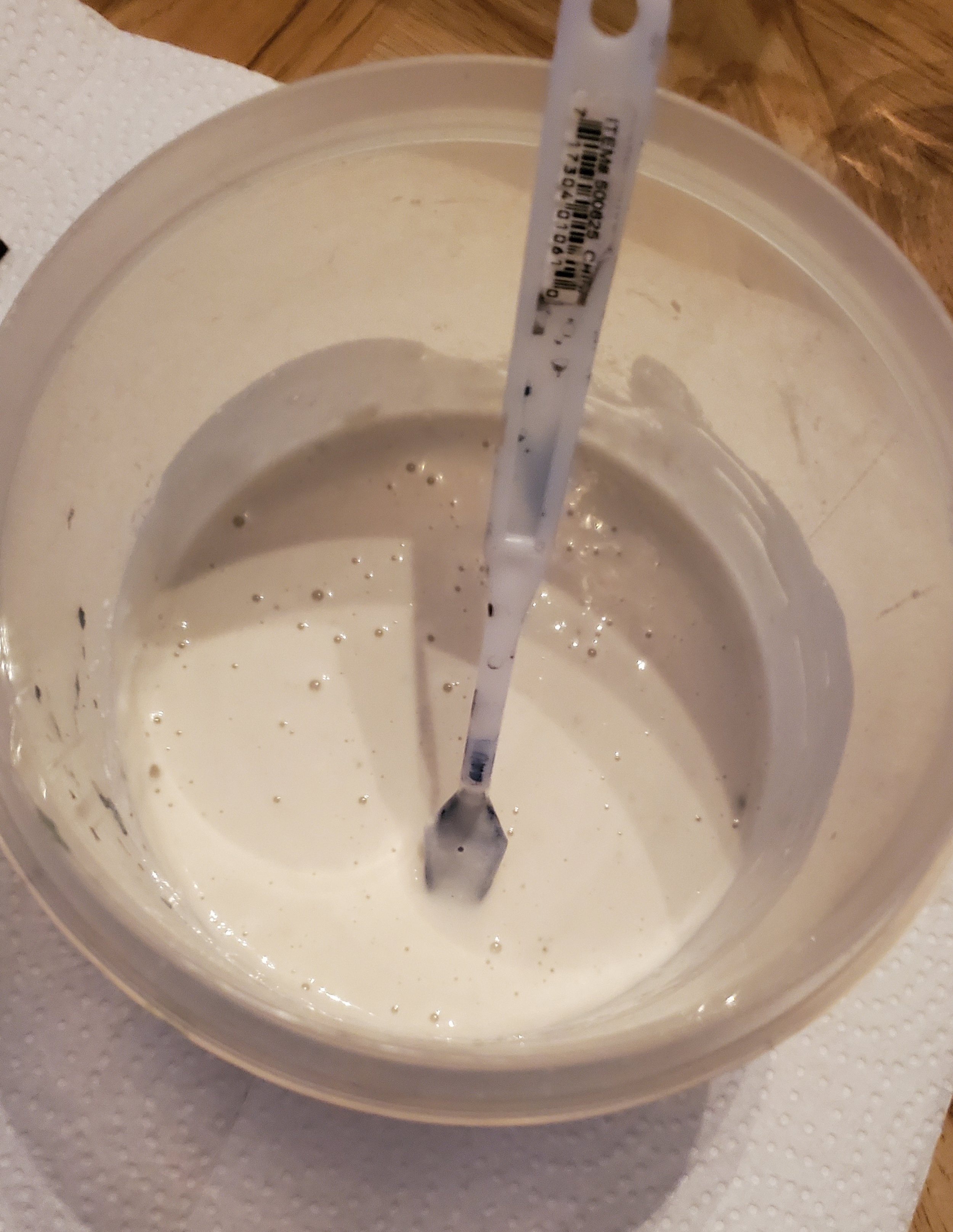  Mix equal parts flour and water, adding ~2 Tbsp of glue for every half cup of water. 