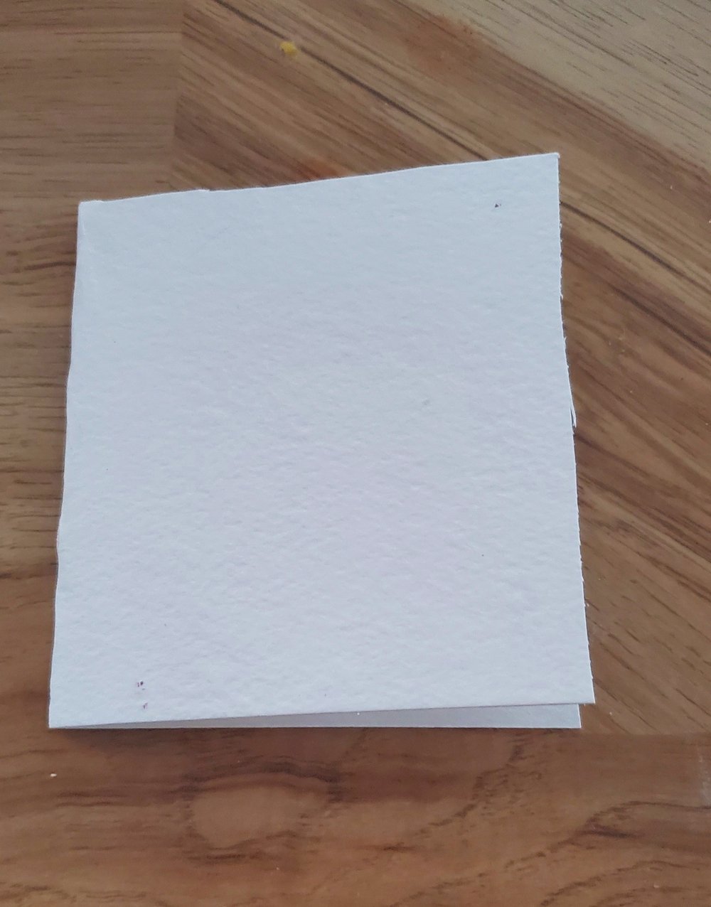  Cut out your card and fold it in half 