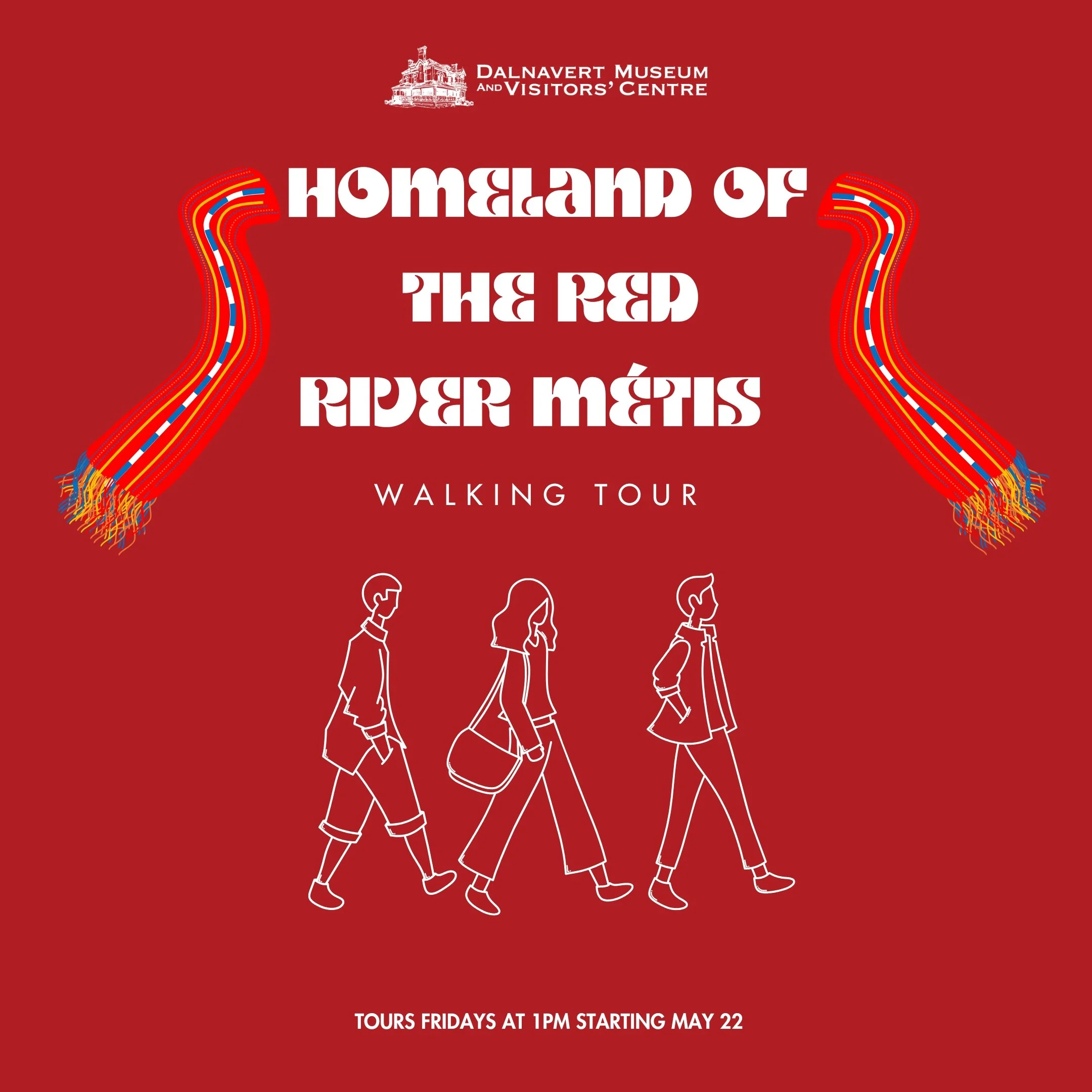 Homeland of the Red River Métis walking tour poster