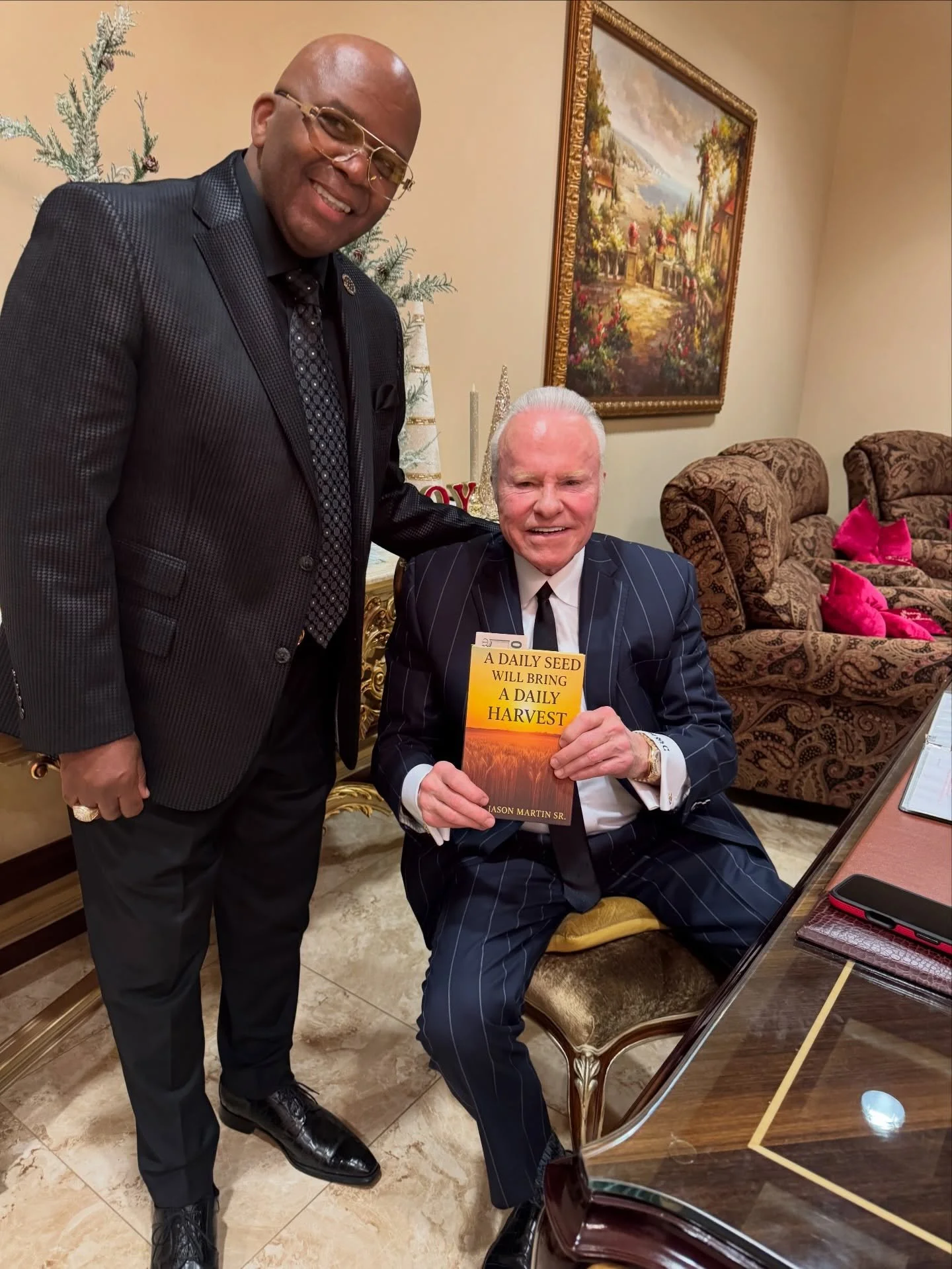 Dr. Martin and Archbishop Chitwood celebrating Dr. Martin&rsquo;s new book!

At ICCM winter conference. #connection #loyal #honor #mentor #mentorship #iccmworldconference #travel #seed #dailyseeddailyharvest @drmchitwood @dr_michael.chitwood_iccm