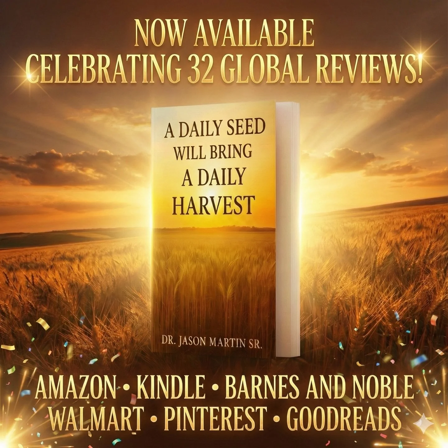 Thank you for these wonderful reviews! Get your copy and tell me where you got yours! 💥My NEW BOOK, A Daily Seed Will Bring A Daily Harvest, is now officially available on Amazon, Kindle, Barnes&amp;Noble, Walmart &amp; GoodReads, Pinterest..

If yo