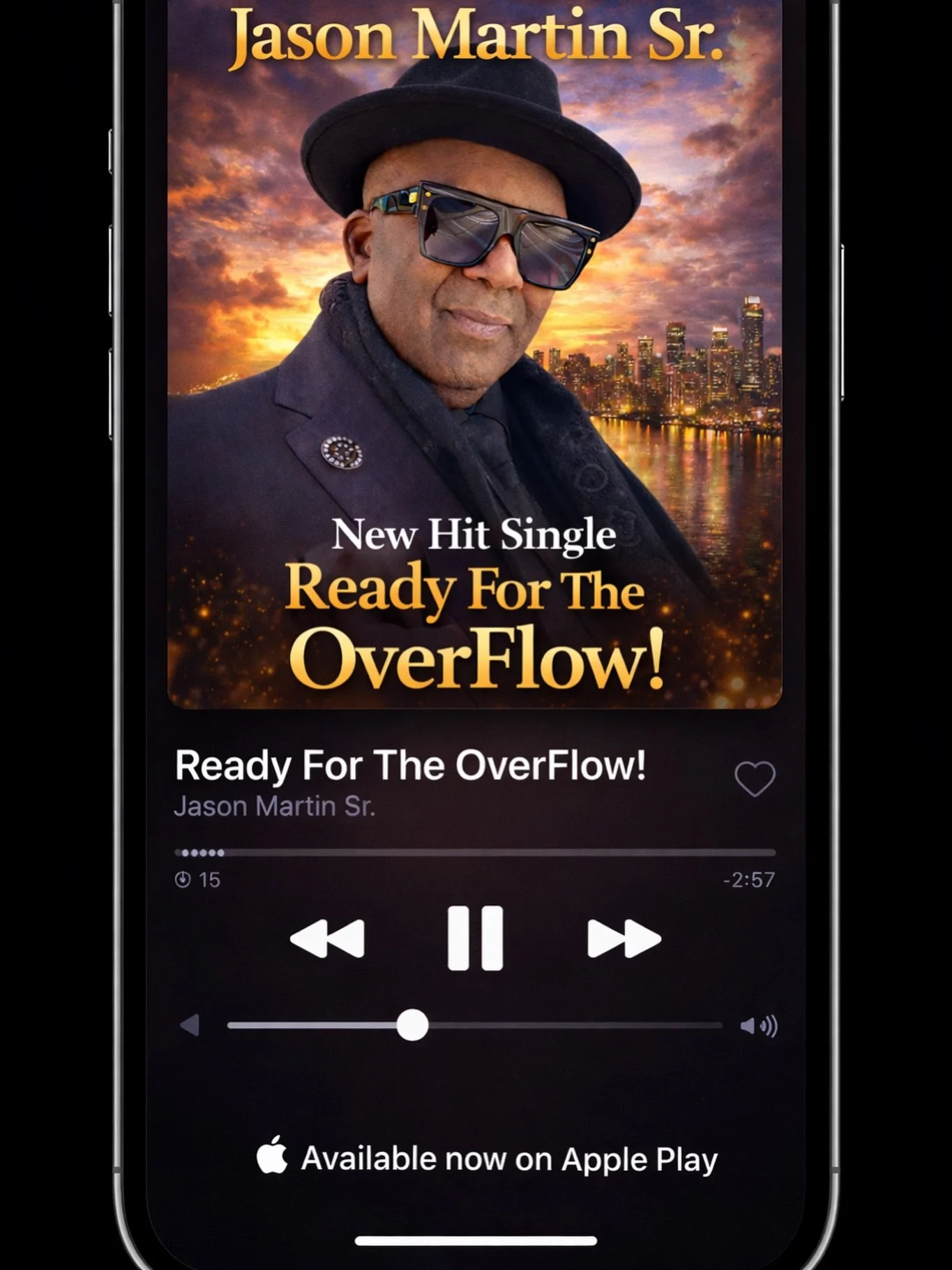 🗣️Dr. Martin&rsquo;s New Single: READY FOR THE OVERFLOW is Available TODAY❤️&zwj;🔥Get your copy on @itunes_store and all platforms! Give a shout out when you do 🙌🏽 #jasonmartinministries #newrelease #readyfortheoverflow #inspire #praiseandworship