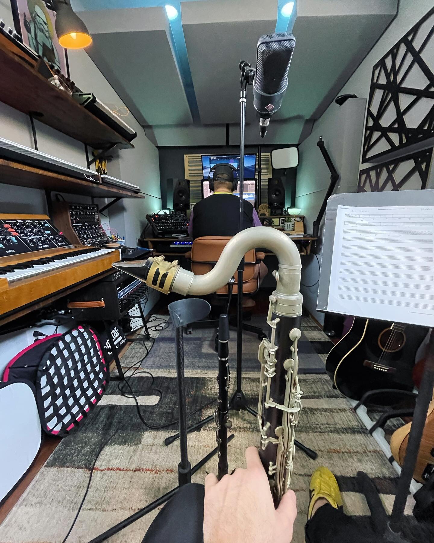 Was in the studio recently. Rarely do I get pictures with such...pizzazz? Yup. Pizzazz.
.
.
.
#clarinet #bassclarinet @neumann.berlin @buffetcramponofficial #leblanc #mcclune @woodwinddesignholland @backunmusical