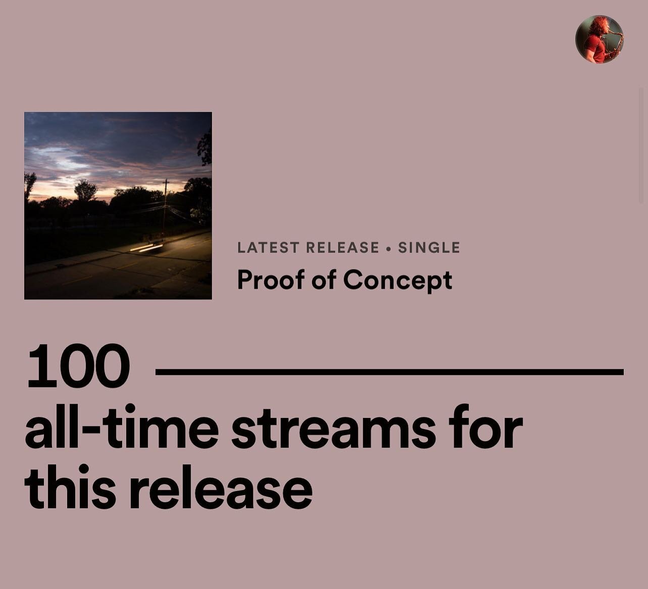 It's been almost a month since Proof of Concept released and it's officially at 100 streams. I love all of you that listened to it because that is the one condition under which anyone receives my love: consume the content I create gleefully, glutinou