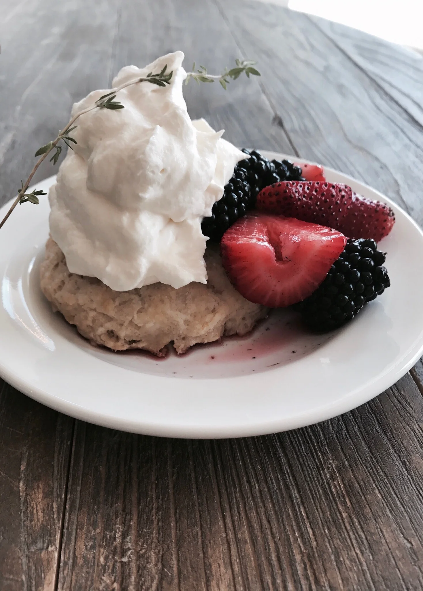Berry Shortcake with that whipped cream perfection…great job!!