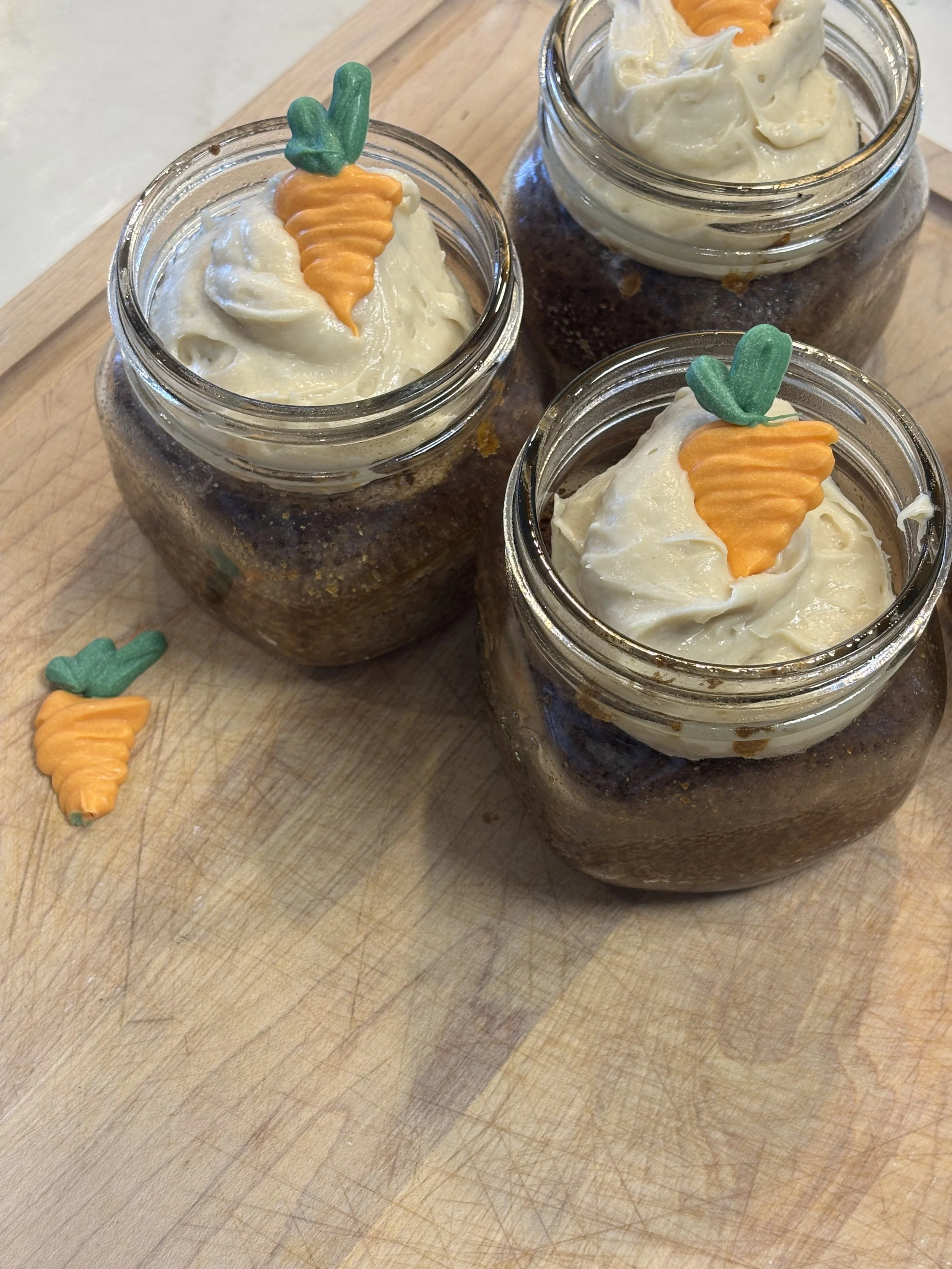 Carrot Cake Mason Jars