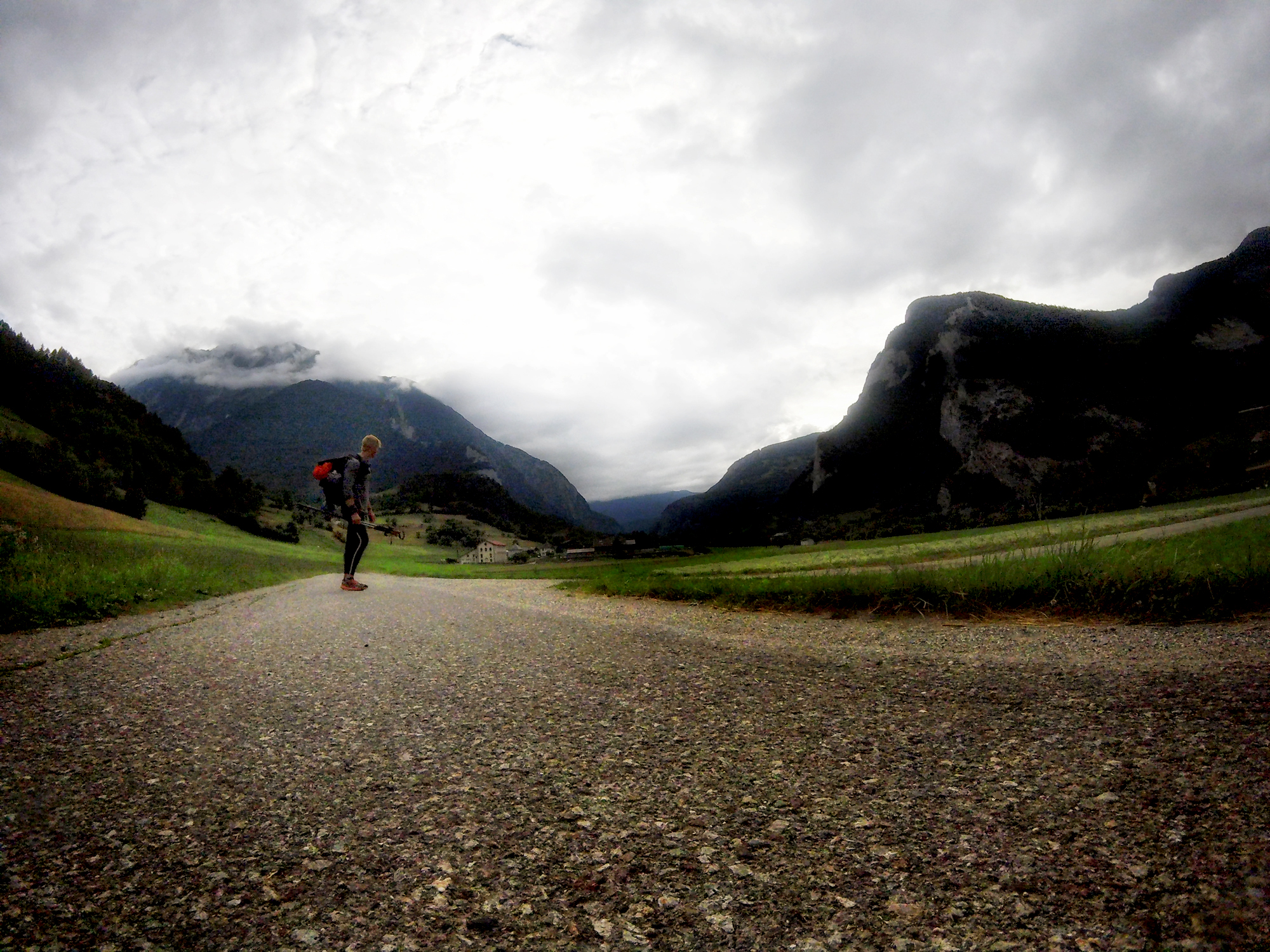 Day 3: Le Châble, Valais, Switzerland Heading north past the village of Champex, from Sambrancher to Le Châble, the pathways of the Tour du Mont Blanc are left behind. It is now only the Haute Route; white and red marks painted on a rock, scribbled to a tree.