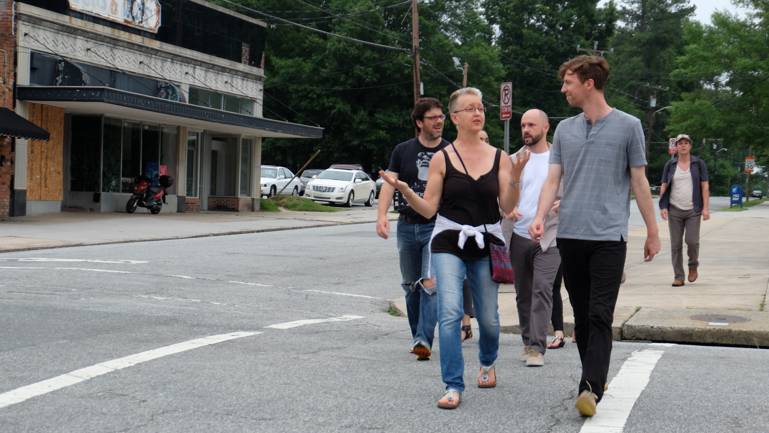 Day Two: Walking to Dinner Together