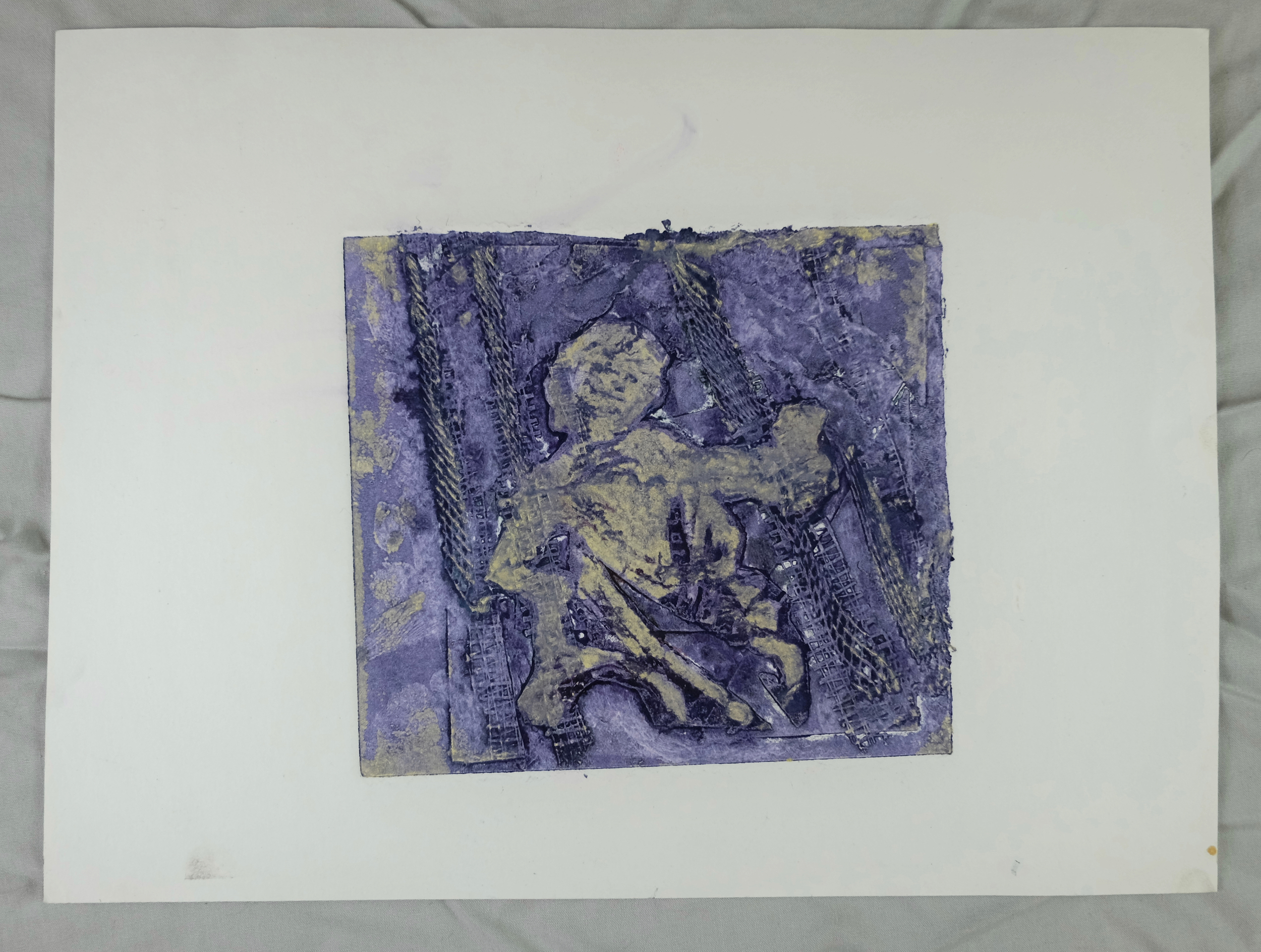 (Guilmette 2016), 9 x 12", foam carving
